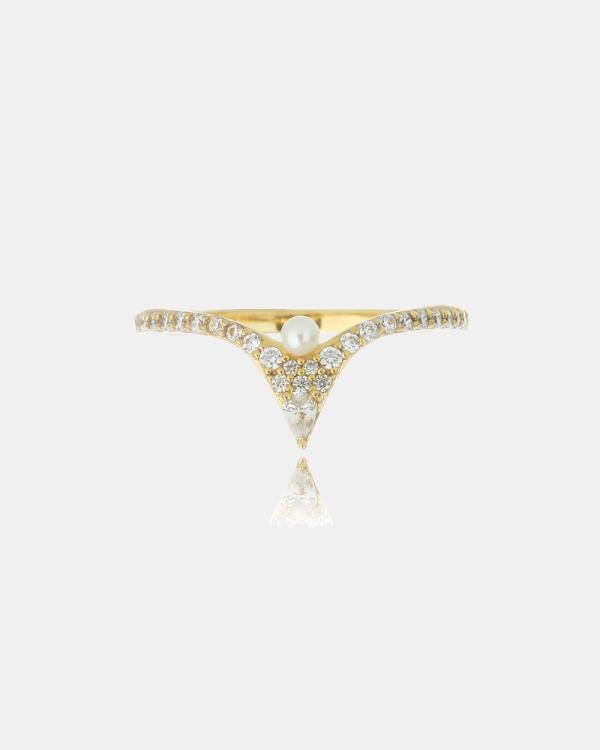 Georgini - Scarborough Freshwater Pearl Ring - Jewellery (Gold) Scarborough Freshwater Pearl Ring