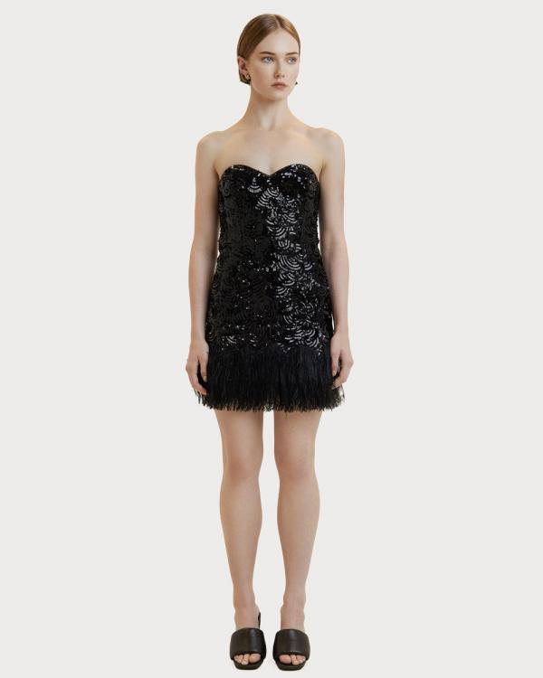 Ginger & Smart - Moon Glade Mini Dress Black - Dresses (Black) Moon Glade Mini Dress Black