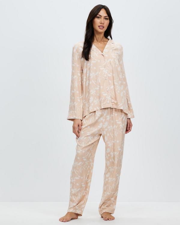 Gingerlilly - Allura Floral Print Pyjamas - Sleepwear (Pink) Allura Floral Print Pyjamas