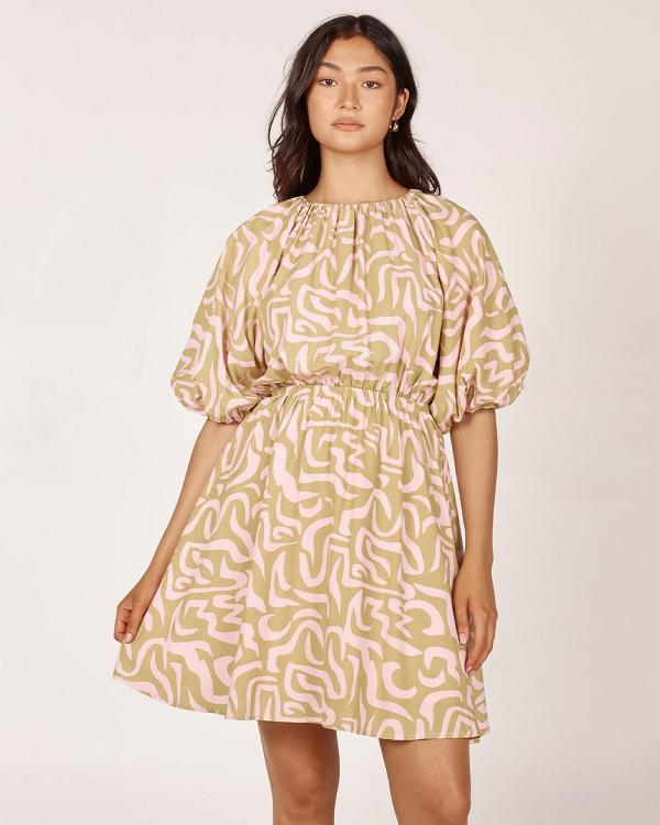 Girl & The Sun - Boulevard Mini Dress - Printed Dresses (Voyage Print) Boulevard Mini Dress