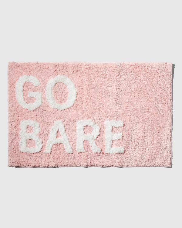 GO BARE - Go Bare Bathroom Mat - Bathroom (Pink) Go Bare Bathroom Mat