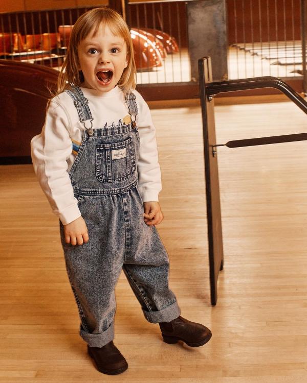 Goldie + Ace - Austin Overalls   Babies Kids - All onesies (Dark Denim) Austin Overalls - Babies-Kids