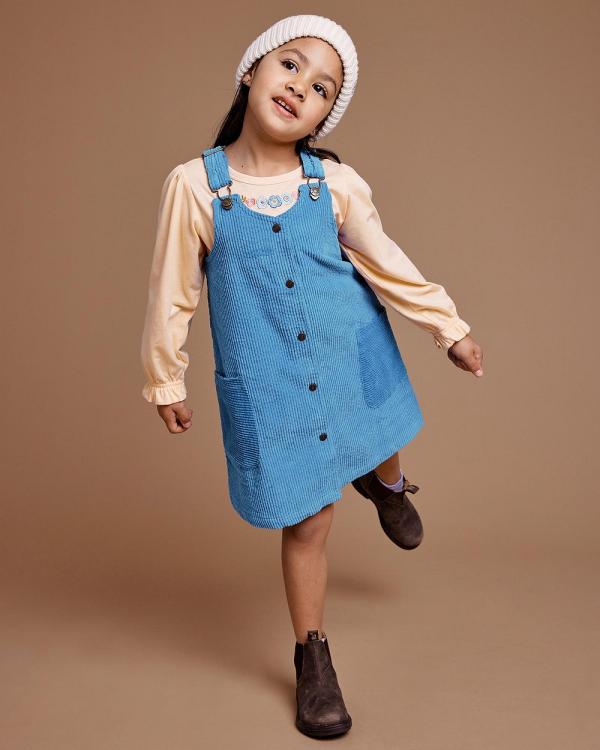 Goldie + Ace - Polly Corduroy Pinafore Dress   Babies Kids - Dresses (Lake) Polly Corduroy Pinafore Dress - Babies-Kids