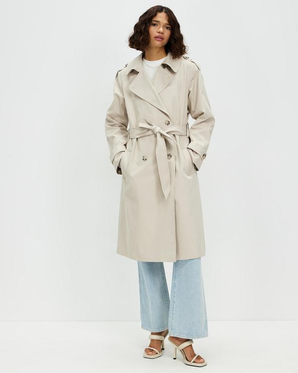 Grace Willow - Vivid Trench Coat - Coats & Jackets (Stone) Vivid Trench Coat