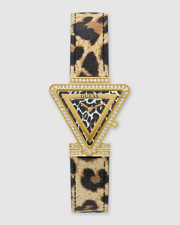 Guess - Fame Gold Tone Leopard Print - Watches (Gold) Fame Gold Tone Leopard-Print