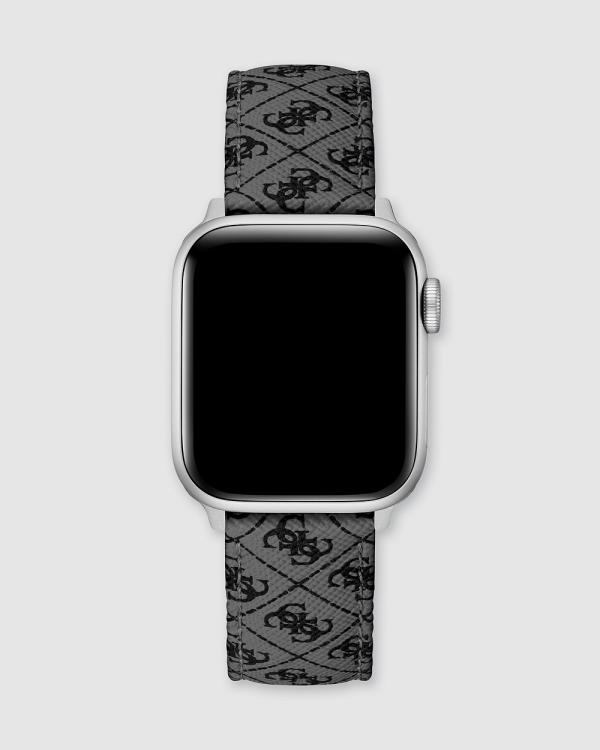 Guess - Guess Apple Band   Quattro G Leather - Fitness Trackers (Black) Guess Apple Band - Quattro G Leather