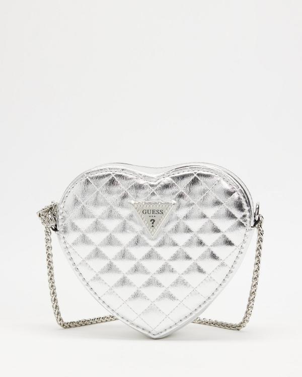 Guess - Twiller Heart Bag - Bags (Silver) Twiller Heart Bag