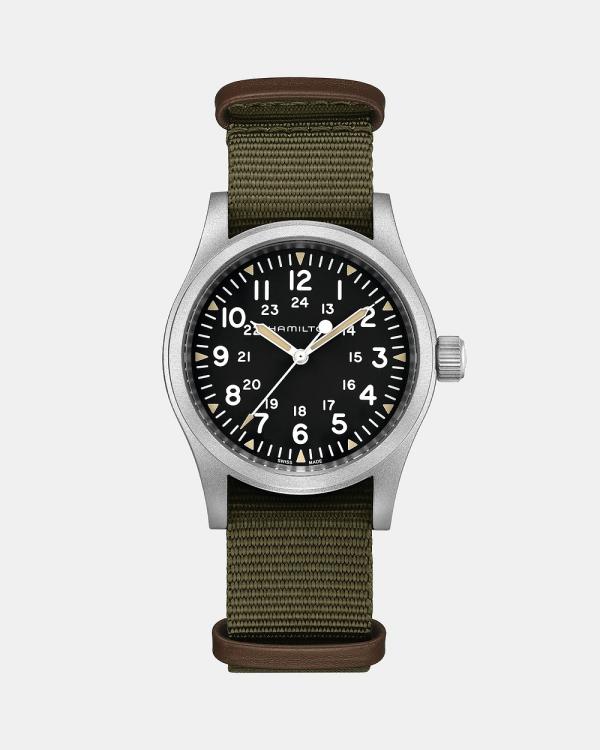 Hamilton - Khaki Field Mechanical 38 - Watches (Green) Khaki Field Mechanical 38