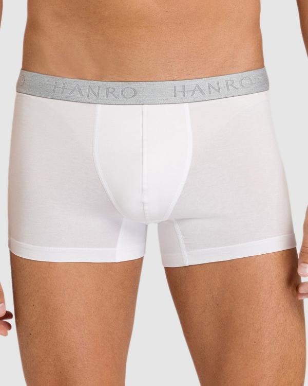 HANRO - Cotton Essentials Pants 2Pack - Pants (White) Cotton Essentials-Pants 2Pack