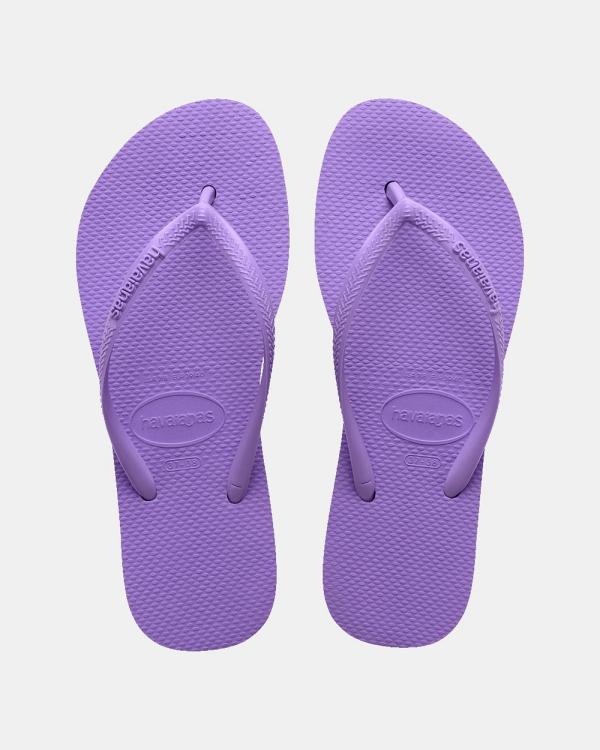 Havaianas - Slim Flatforms - All thongs (Prisma Purple) Slim Flatforms