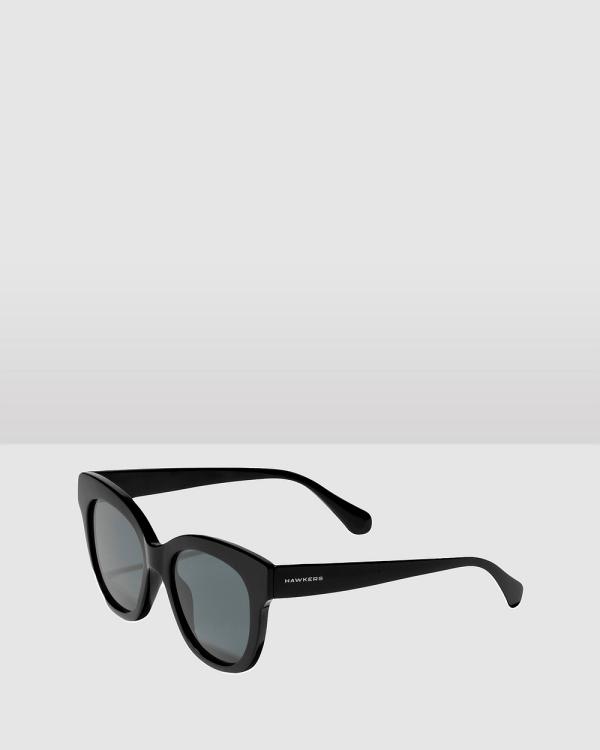 Hawkers Co - HAWKERS   Black AUDREY Sunglasses for Men and Women UV400 - Sunglasses (Black) HAWKERS - Black AUDREY Sunglasses for Men and Women UV400