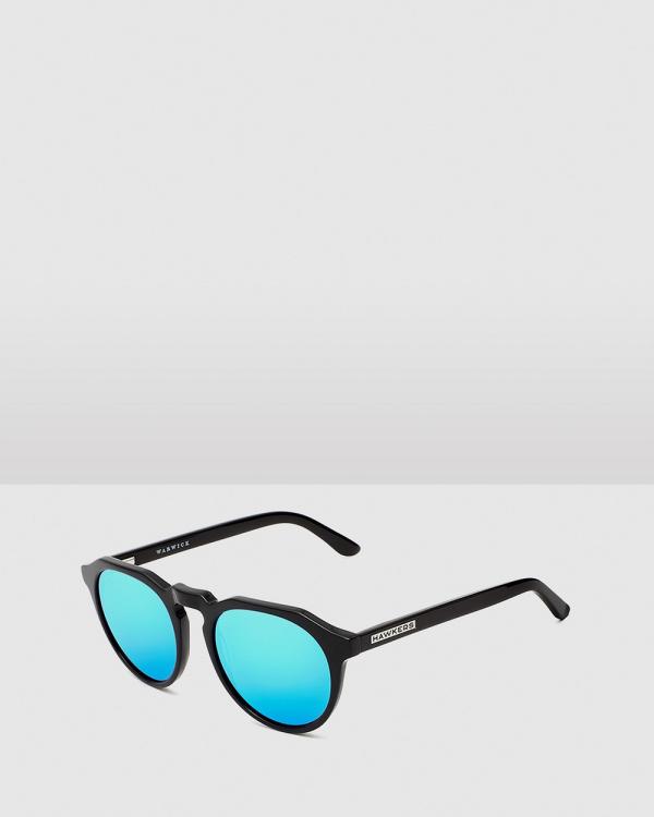 Hawkers Co - HAWKERS   Diamond Black Clear Blue WARWICK X Sunglasses for Men and Women UV400 - Sunglasses (Black) HAWKERS - Diamond Black Clear Blue WARWICK X Sunglasses for Men and Women UV400