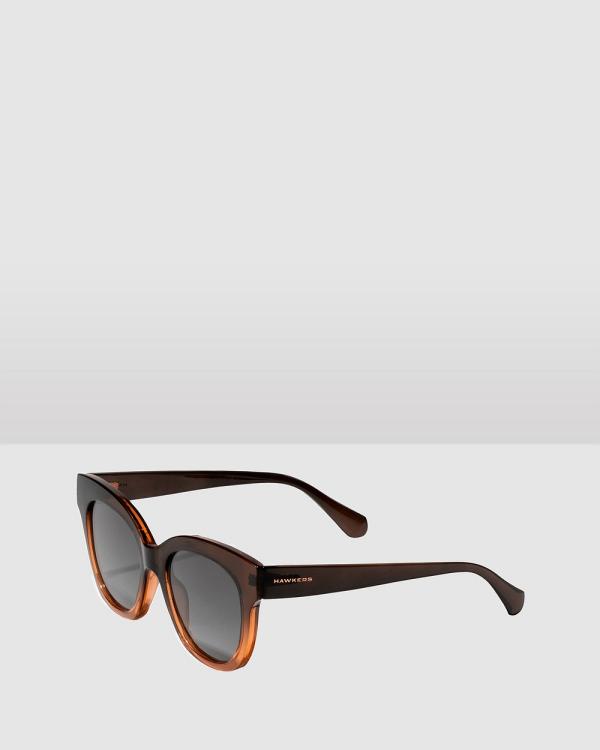 Hawkers Co - HAWKERS   Fusion Brown AUDREY Sunglasses for Men and Women UV400 - Sunglasses (Brown) HAWKERS - Fusion Brown AUDREY Sunglasses for Men and Women UV400