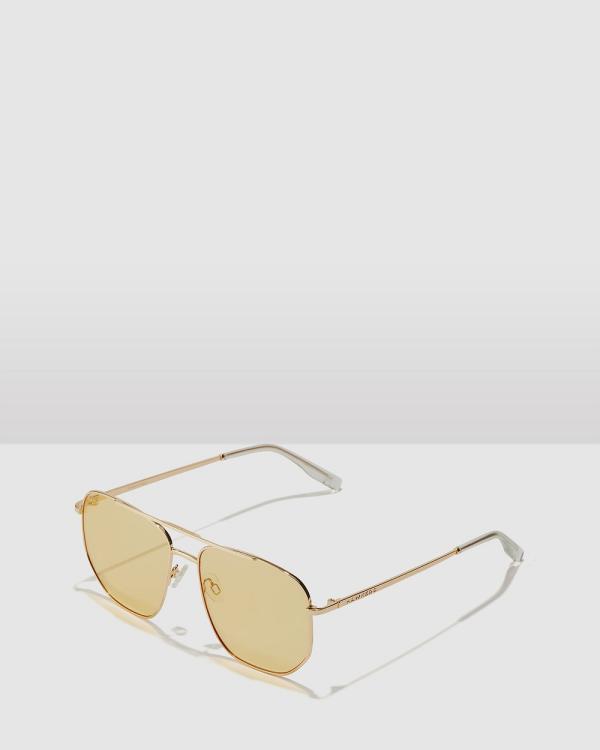Hawkers Co - HAWKERS   Gold Yellow CAD Sunglasses for Men and Women UV400 - Sunglasses (Yellow) HAWKERS - Gold Yellow CAD Sunglasses for Men and Women UV400
