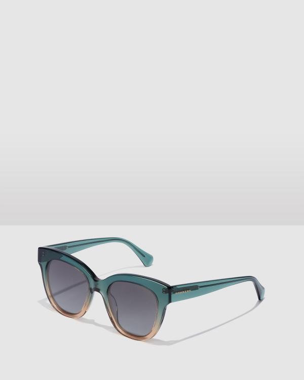 Hawkers Co - HAWKERS   Green Champagne AUDREY Sunglasses for Men and Women UV400 - Sunglasses (Green) HAWKERS - Green Champagne AUDREY Sunglasses for Men and Women UV400