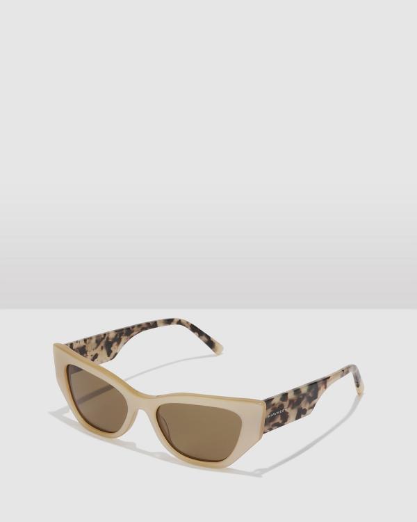Hawkers Co - HAWKERS   Nougat Olive MANHATTAN Sunglasses for Men and Women UV400 - Sunglasses (Beige) HAWKERS - Nougat Olive MANHATTAN Sunglasses for Men and Women UV400