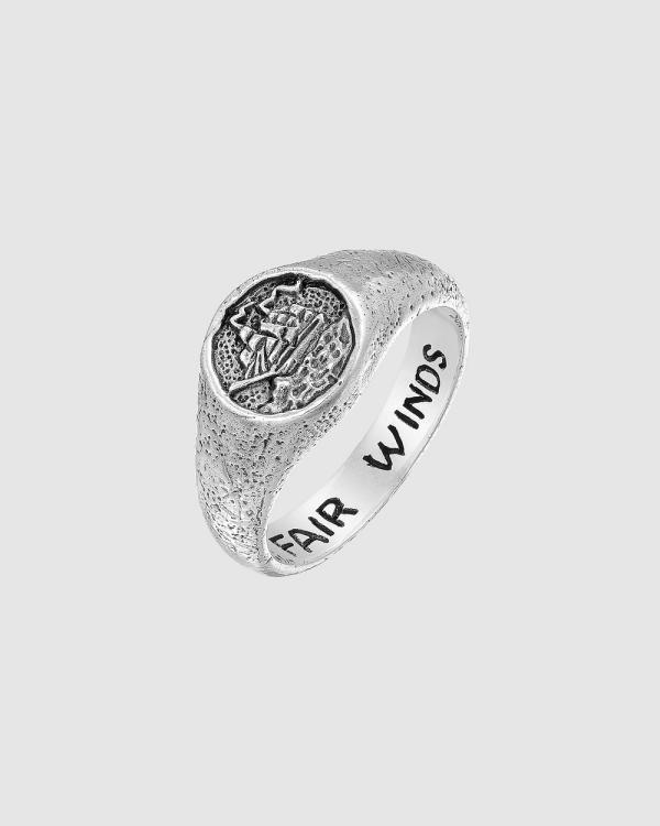Haze & Glory -  Ring Signet Fair Winds in 925 sterling silver - Jewellery (black) Ring Signet Fair Winds in 925 sterling silver