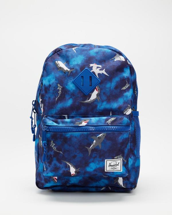 Herschel - Heritage Youth Backpack   Kids - Backpacks (Sharks Mazarine Blue) Heritage Youth Backpack - Kids