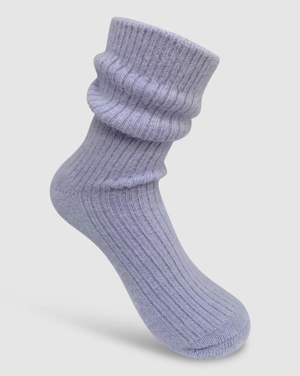 High Heel Jungle - Cashmere Sock - Socks & Tights (Lilac) Cashmere Sock