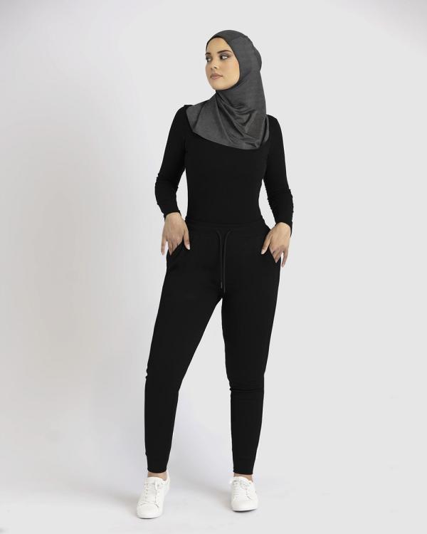 Hijab House - Black Fitness Joggers - Pants (Black) Black Fitness Joggers