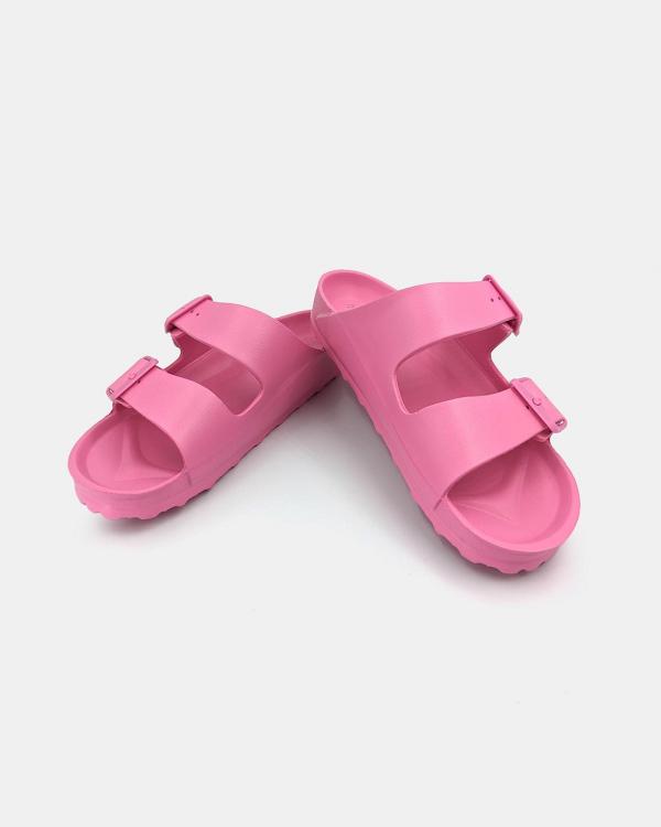 Holster - Sundreamer Slides   Unisex - Sandals (Hot Pink) Sundreamer Slides - Unisex