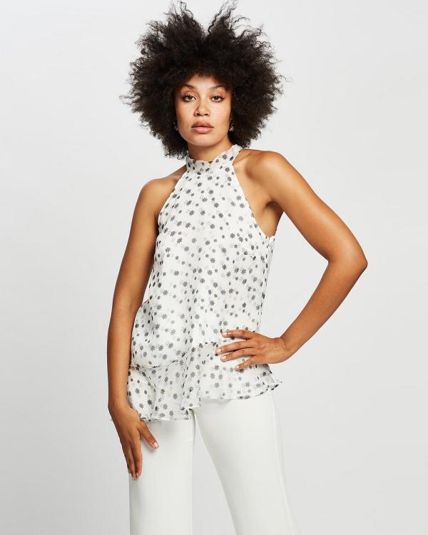 Honey and Beau - Be Free Top - Tops (White Print) Be Free Top
