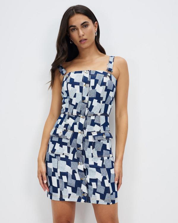 Honey and Beau - Dreamer Button Dress - Dresses (Print) Dreamer Button Dress