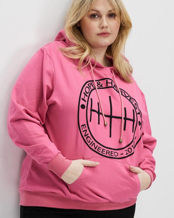 Hope & Harvest - Signature Hoodie - Hoodies (Hot Pink) Signature Hoodie