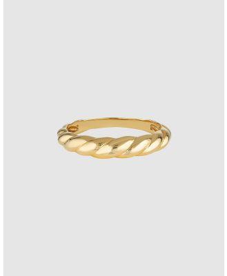HOUSE OF SLANI - Slim Croissant Gold Ring - Jewellery (Gold) Slim Croissant Gold Ring