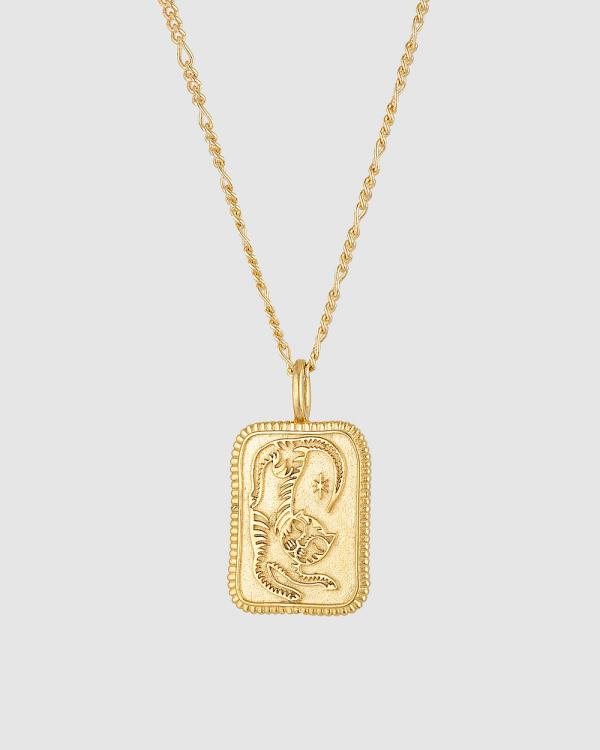 HOUSE OF SLANI - Tiger Charm Necklace - Jewellery (Gold) Tiger Charm Necklace