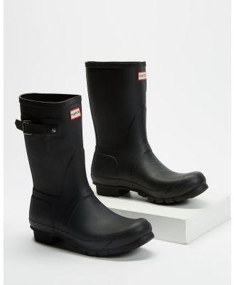 Hunter - Original Short Wellington Boots   Women's - Boots (Black) Original Short Wellington Boots - Women's