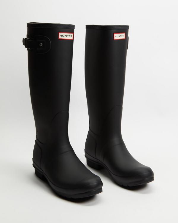 Hunter - Original Tall Wellington Boots   Women's - Boots (Black) Original Tall Wellington Boots - Women's