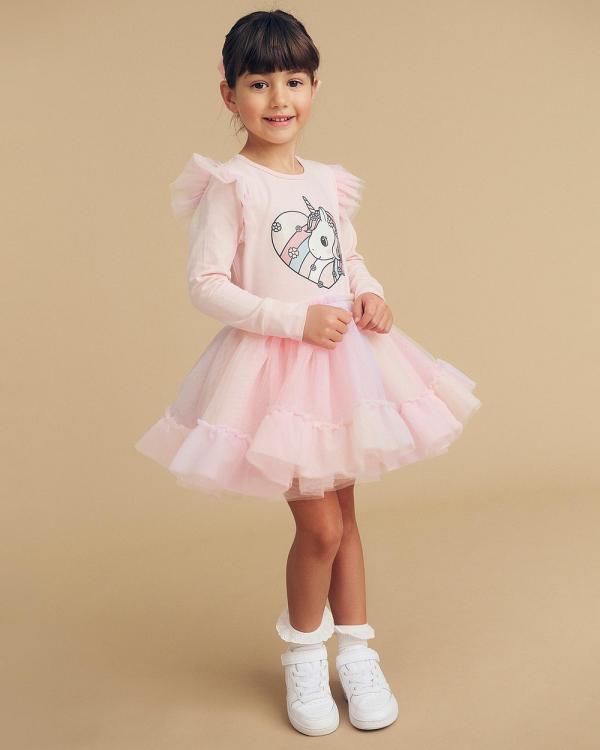 Huxbaby - Loveheart Unicorn Ballet Dress   Babies Kids - Dresses (Pink Pearl) Loveheart Unicorn Ballet Dress - Babies-Kids