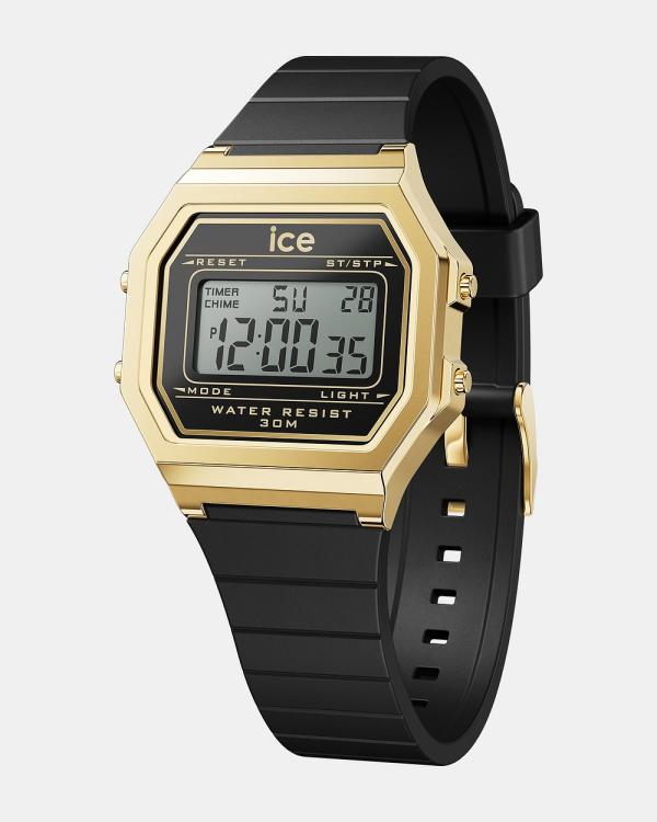 Ice-Watch - Digit Retro   Black gold - Watches (White) Digit Retro - Black gold