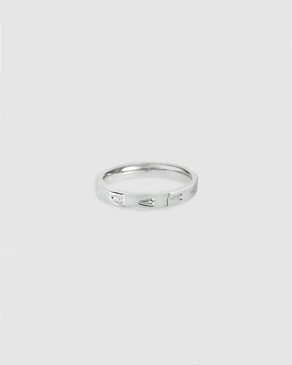 Ichu - Personalised Letter A Ring - Jewellery (Silver) Personalised Letter A Ring