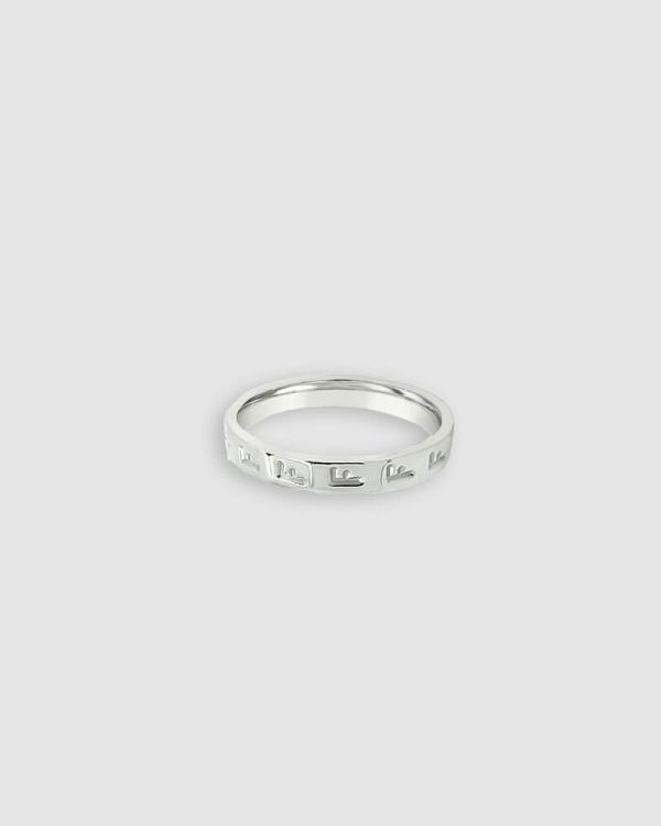 Ichu - Personalised Letter F Ring - Jewellery (Silver) Personalised Letter F Ring