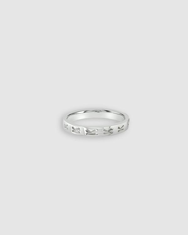 Ichu - Personalised Letter K Ring - Jewellery (Silver) Personalised Letter K Ring