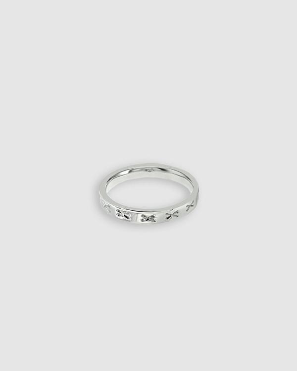 Ichu - Personalised Letter X Ring - Jewellery (Silver) Personalised Letter X Ring