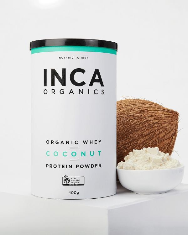 Inca Organics - Certified Organic Whey Protein Powder   Coconut - Proteins (Green) Certified Organic Whey Protein Powder - Coconut