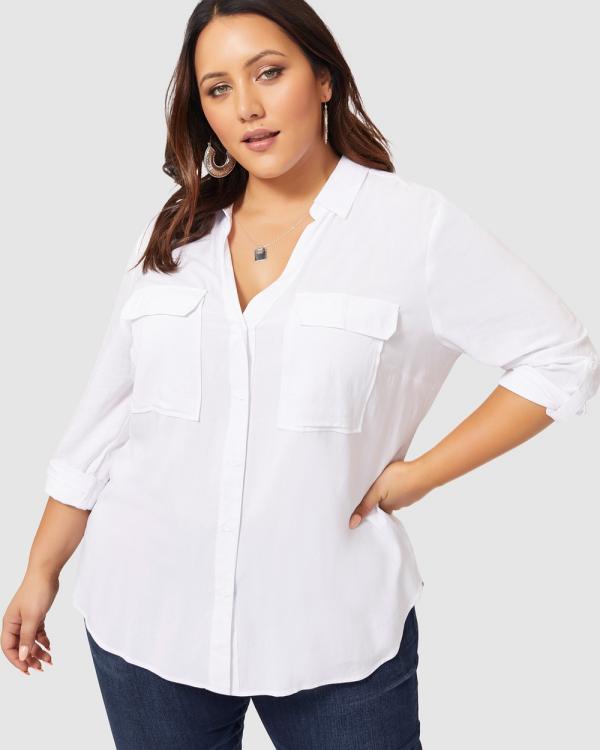 Indigo Tonic - Lizzy Soft Shirt - Tops (White) Lizzy Soft Shirt