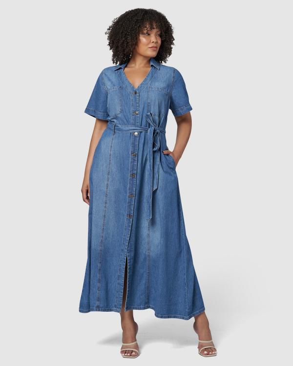 Indigo Tonic - Naomi Chambray Maxi Dress - Dresses (Blue) Naomi Chambray Maxi Dress