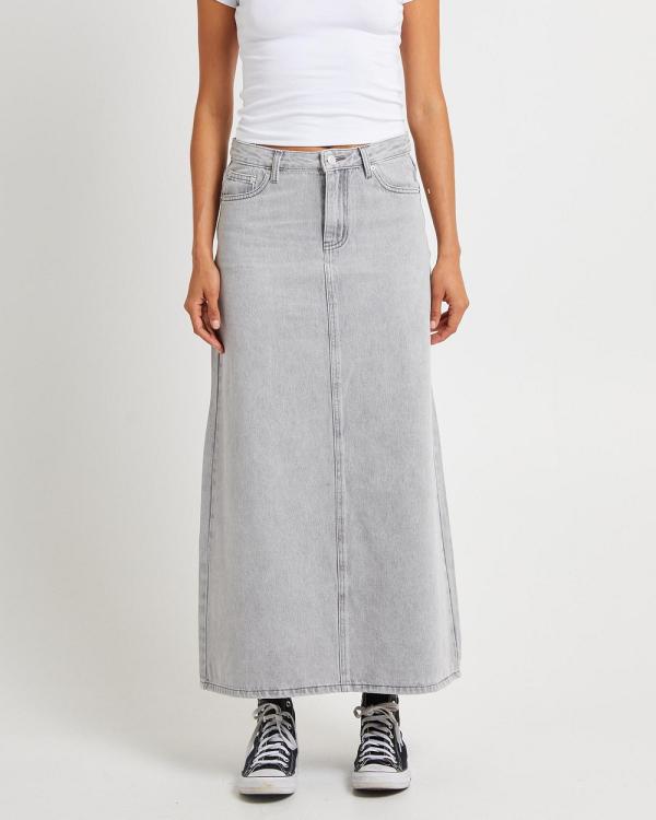 Insight - Nala Maxi Denim Skirt - Skirts (PEBBLE) Nala Maxi Denim Skirt