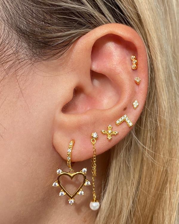 Izoa - Andie Stud Earrings - Jewellery (Gold) Andie Stud Earrings