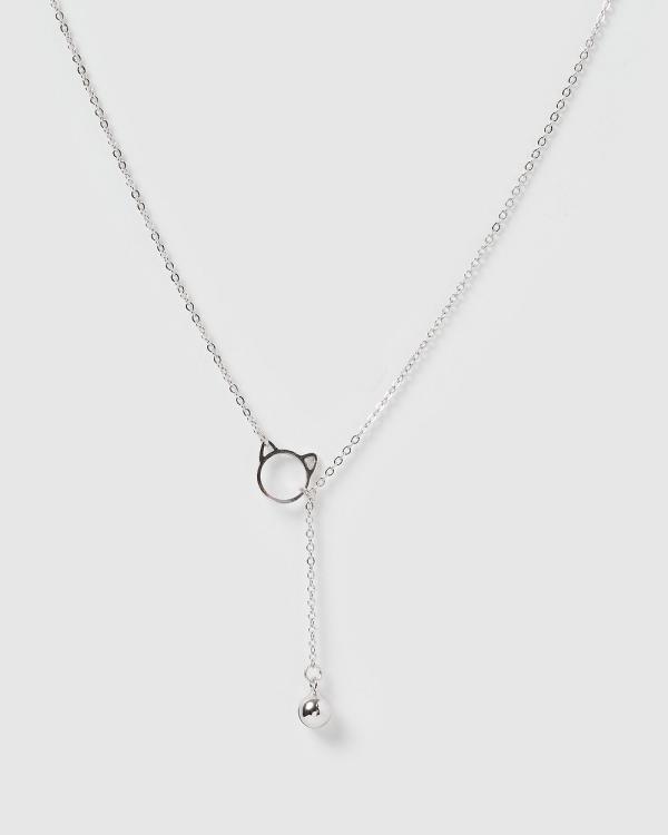 Izoa Kids - Cat Drop Necklace - Jewellery (Sterling Silver) Cat Drop Necklace