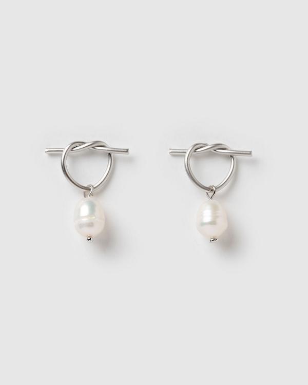 Izoa - Rosette Earrings - Jewellery (Silver) Rosette Earrings