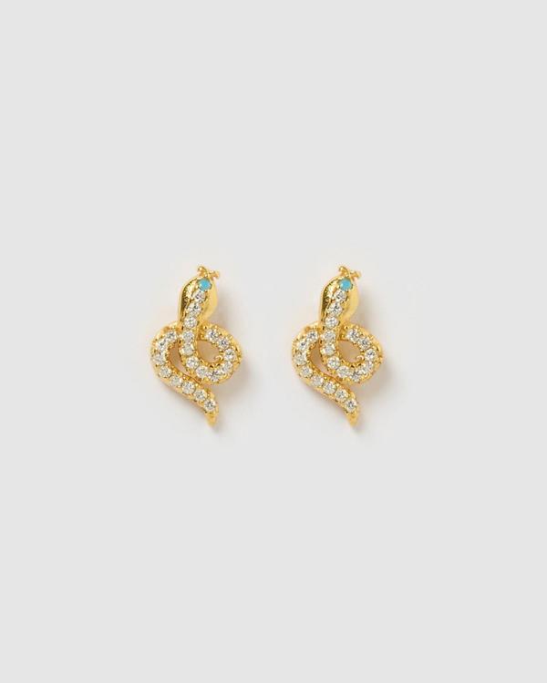 Izoa - Taipan Earrings - Jewellery (Gold) Taipan Earrings