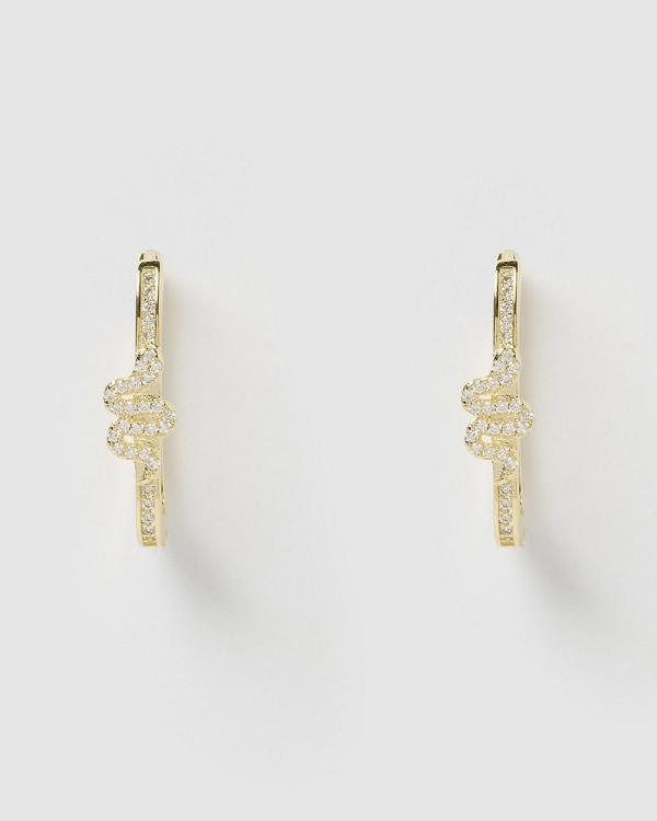 Izoa - Viper Hoop Earrings - Jewellery (Gold) Viper Hoop Earrings