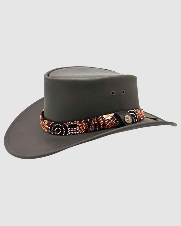 Jacaru - Jacaru 1107 Koori Hat - Hats (Brown) Jacaru 1107 Koori Hat