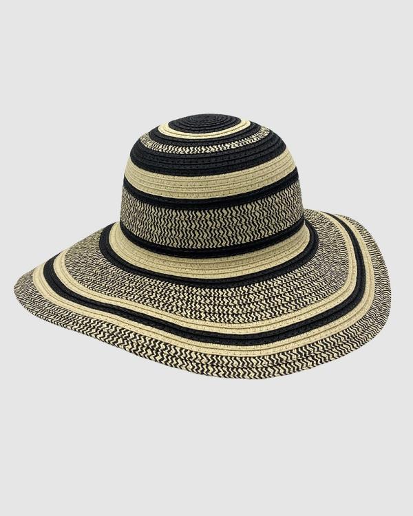 Jacaru - Jacaru 1761 Round Circles Hat - Headwear (Black) Jacaru 1761 Round Circles Hat