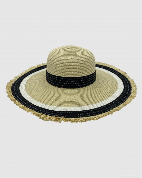 Jacaru - Jacaru 1869 Wide Brim Ladies Hat - Hats (Nude) Jacaru 1869 Wide Brim Ladies Hat